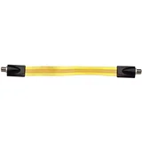 SAT priključni kabel\, [1x F-vtikač - 1x F-vtikač]\, 0\,25 m\, 75 dB\, pozlačeni konektorji\, napeljava skozi okno\, prozorna, (20431943)