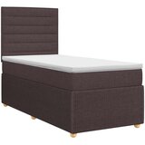  Boxspring krevet s madracem Tamno smeđa 80 x 200 cm Tkanina Slike