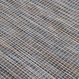  Zunanja preproga ploščato tkanje 100x200 cm rjava in modra, (20668831) | Shoptok.si