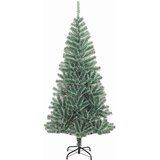  Umjetno Božićno Drvo s Snježnim Flokom i LED Svjetlom 180 cm | shoptok.hr