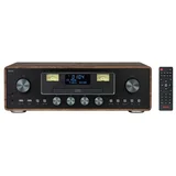 mikro linija, CD, FM, DAB, BT, VU analog, AUX, RHAPSODY, Retro drvo, AM-100