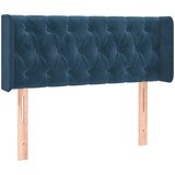 The Living Store vzglavje z ušesi temno modro 103x16x78/88 cm žamet - vzglavje, (21495341) | Shoptok.si