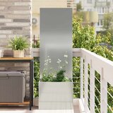 vidaXL Vrtni Sadič s Dekorativnom Pločom Srebrna 50 x 140 cm | shoptok.hr