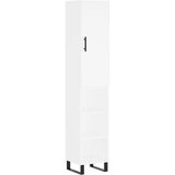  Visoka komoda bijeli 34,5x34x180 cm od konstruiranog drva | shoptok.hr
