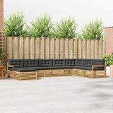  Set vanjskih sofa s jastukom 8 pcs Bijela i antracit | shoptok.hr