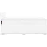 vidaXL Krevet s oprugama i madracem bijeli 100x200 cm od umjetne kože | shoptok.hr