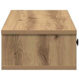 vidaXL Stenska polica s predali artisan hrast 60x28x15 cm inž. les cene
