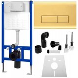 REA Bath Okvirni ugradbeni set za WC školjke s gumbom H Gold Cijene