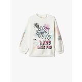 Koton Graffiti Themed Floral Print Sweatshirt With Long Balloon Sleeves Crew Neck. | shoptok.hr