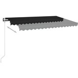 Tenda Automatska tenda sa senzorom za vjetar LED 450x350 cm antracit | shoptok.hr