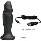 MR PLAY MR. PLAY - radijsko vodeni analni vibrator z možnostjo polnjenja (črn) | Shoptok.si