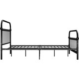  Za krevet crni metalni 120 x 200 cm | shoptok.hr