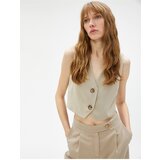 Koton Blazer Crop Vest Double Button | shoptok.hr
