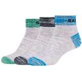 Skechers 3ppk wm mesh ventilation quarter socks sk42022-9200