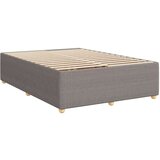 vidaXL Box spring postelja z vzmetnico taupe 140x190 cm blago | Shoptok.si