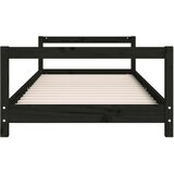  Okvir za dječji krevet crni 90 x 190 cm od masivne borovine | shoptok.hr