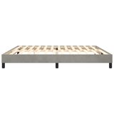  Okvir za krevet s oprugom svjetlosivi 200 x 200 cm baršunasti | shoptok.hr
