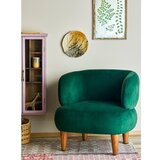 Bloomingville Temno zelen žameten fotelj z naslonom Ruperta – | Shoptok.si