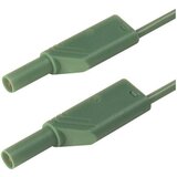 SKS Hirschmann 4 mm safety test lead\, silicone\, 2x stackabler plugs\, 100 cm, (20423295) Cene