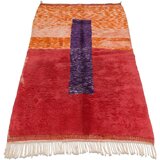 RugsX Preproge BERBER preproga MR4015 Beni Mrirt ročno tkana 150x200 cm Rdeča | Shoptok.si