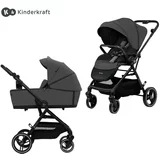 Kinderkraft otroški voziček 2v1 yoxi™ moonlight grey