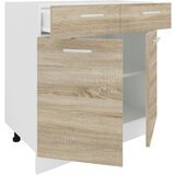 MID.YOU Kuhinjska Spodnja Omarica Esilo, Hrast, Bela | Shoptok.si