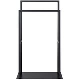 Wenko 26056100 - Stalak za peškire RIVALTA 46x80 cm nerđajući čelik/crna | Eponuda.com