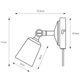 Markslöjd 108978 - Zidno spot svetlo TINY 1xGU10/7W/230V mesing | Eponuda.com
