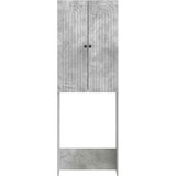  Kabinetska WC ALKMAAR Betonska siva 66 x 25,5 x 190 cm | shoptok.hr