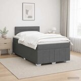  Boxspring krevet s madracem Tamnosiva 120 x 190 cm Tkanina - Tamnosiva 120 x 190 cm Dizajn linija | shoptok.hr