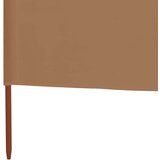  Vjetrobran s 9 panela od tkanine 1200 x 120 cm smeđe-sivi | Eponuda.ba