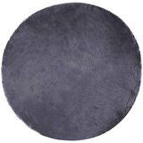 vidaXL Lažni Ovčji Tepih Antracit 160 x 160 cm Poliester | shoptok.hr