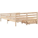 vidaXL Okvir kreveta bez madraca 150 x 200 cm od masivne borovine | shoptok.hr