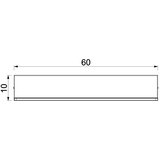  Zidna polica sa LED osvetljenjem SHELF 10x60 cm crna | Eponuda.com