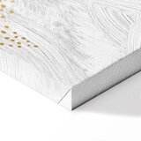  Slika - Fairy-Tale Galaxy - Phases of the Moon in Yellow Tones Among Stars in Beige and Ash Colors with Stardust 60x40 Premium P | shoptok.hr