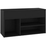  Klupa za cipele crna 80 x 30 x 45 cm od konstruiranog drva | shoptok.hr