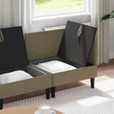  Set namještaja za dnevni boravak 3 pcs Kaki Tkanina | shoptok.hr