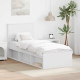  Krevetna konstrukcija Bijelo 75 x 190 cm Čvrsto borovo drvo | shoptok.hr