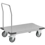eurokraft pro ploski voziček iz nerjavnega jekla, nosilnost 350 kg, nakladalna površina 1000 x 600 mm Cene