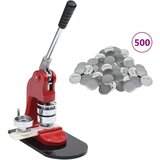 vidaXL Izrađivač znački s 500 dijelova za gumbe s pribadačom 25 mm | shoptok.hr