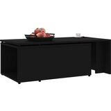  Stolić za kavu crni 150 x 50 x 35 cm od iverice | shoptok.hr