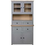  Visoka komoda od borovine siva 93x40,5x180 cm asortiman Panama | Shoptok.si