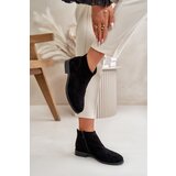 S. BARSKI Womens Flat Heeled Cutout Boots Black S.Barski | ePonuda.com