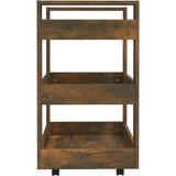  Kuhinjska kolica boja hrasta 60 x 45 x 80 cm konstruirano drvo | shoptok.hr
