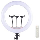 ILIKE elight SR18 46 cm led svetlobni obroč s 3x držalom za pametni telefon + 220 v adapter + bt daljinski upravljalnik črna, (21230794) | Shoptok.si