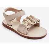 Kesi Children's sandals with Velcro heart beige Havana | shoptok.hr