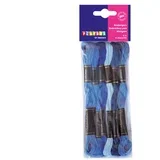 Set konca za vezenje, 6 komada, plava