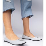 Gemre Silver women's glitter ballerinas with rhinestones Ellada | shoptok.hr