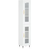  The Living Store Visoka omara bela 34,5x34x180 cm inženirski les - Visoka Omarica, (21445289) | Shoptok.si