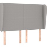 Maison Chic vzglavna omarica - nočna omarica - posteljna omarica z ušesi svetlo sivo 147x23x118/128 cm blago, (21708111) Cene